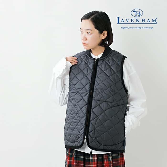 ラベンハム LAVENHAM  キルティング ジップ ボンバー ジレ ZIP BOMBER GILET lv6037｜aranciato｜02