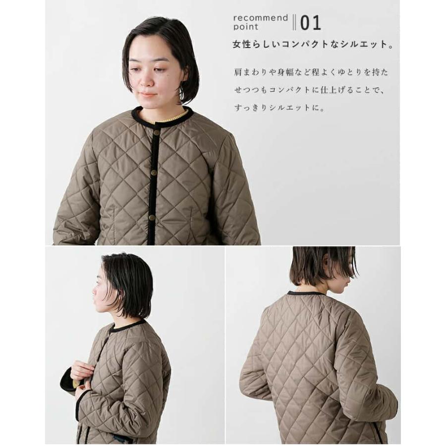 LAVENHAM（ラベンハム） キルティング クルーネック ジャケット CREW