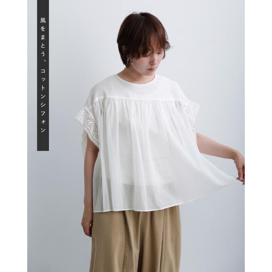 Liyoca（リヨカ） セール【30%OFF】リヨカ コットン シフォン ブラウス 