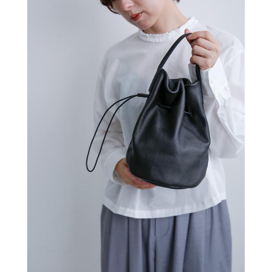 mormyrus（モルミルス） レザー 巾着 ハンドバッグ m-143 秋冬