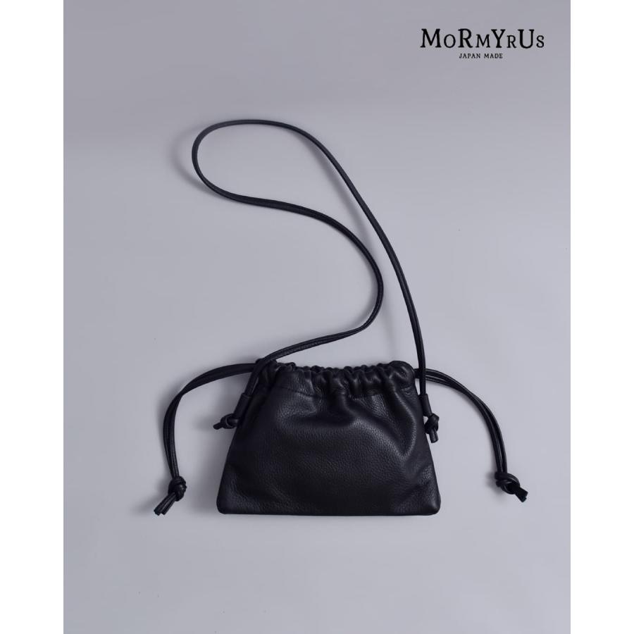 mormyrus（モルミルス） レザー 巾着 ショルダーバッグ m-154