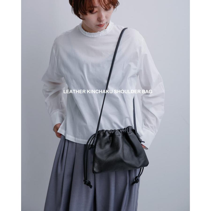 MORMYRUS/モルミルス 巾着バッグ mormyrus（モルミルス） レザー 巾着 ショルダーバッグ m-154