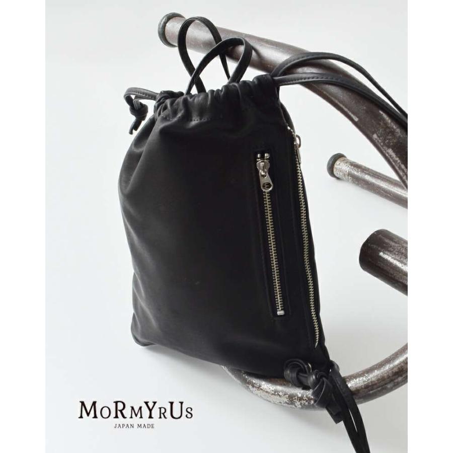 mormyrus 【40%OFF】モルミルス レザー 巾着 2way ショルダー
