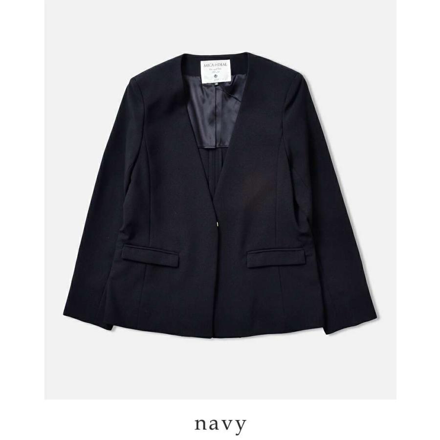 MICA&DEAL（マイカアンドディール） ノーカラー ボックス ジャケット