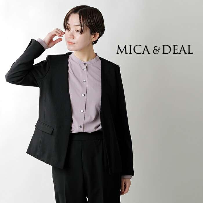 MICA&DEAL（マイカアンドディール） ノーカラー ボックス ジャケット