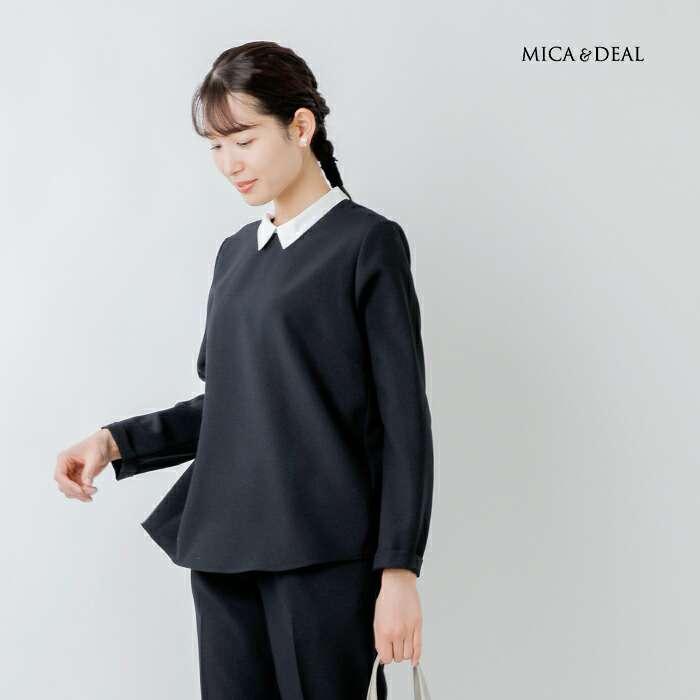 MICA&DEAL（マイカアンドディール） 衿付き フォーマル パンツ