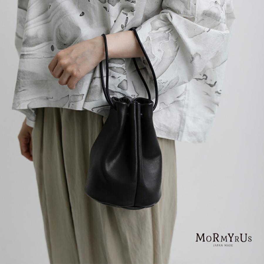 mormyrus（モルミルス） レザー 巾着 ハンドバッグ m077 春夏