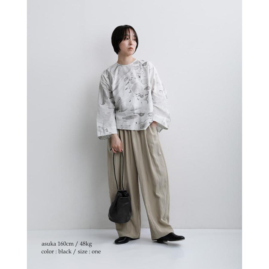 mormyrus（モルミルス） レザー 巾着 ハンドバッグ m077 レディース