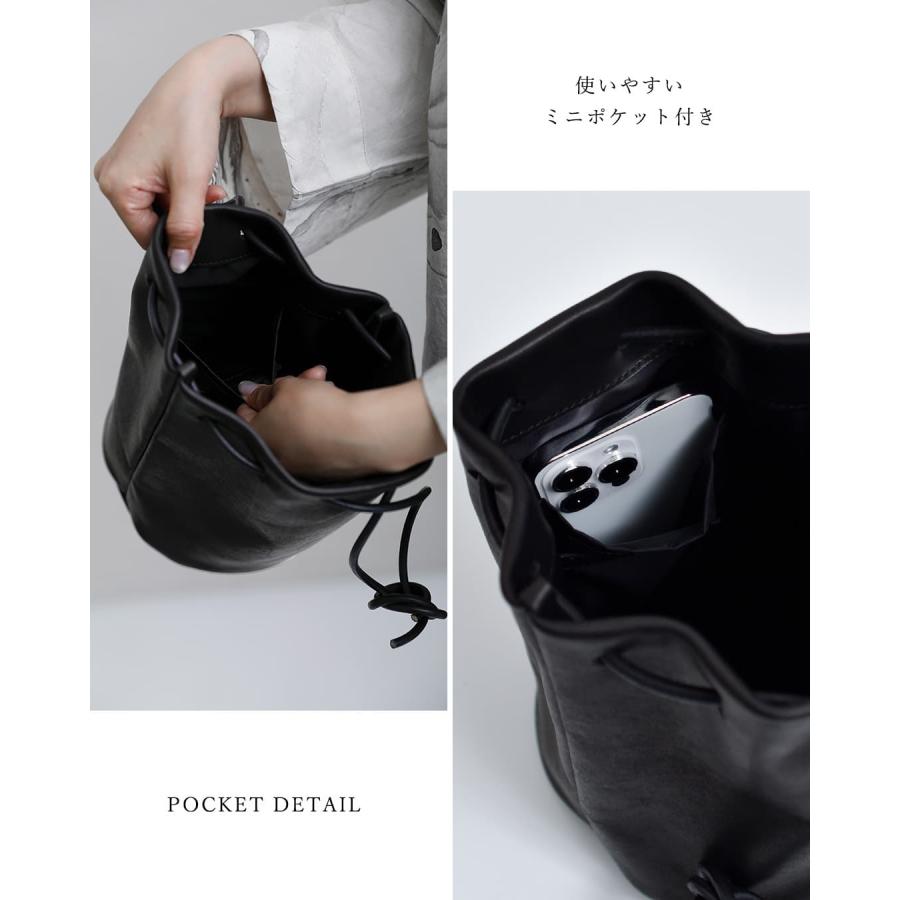 mormyrus（モルミルス） レザー 巾着 ハンドバッグ m077 春夏