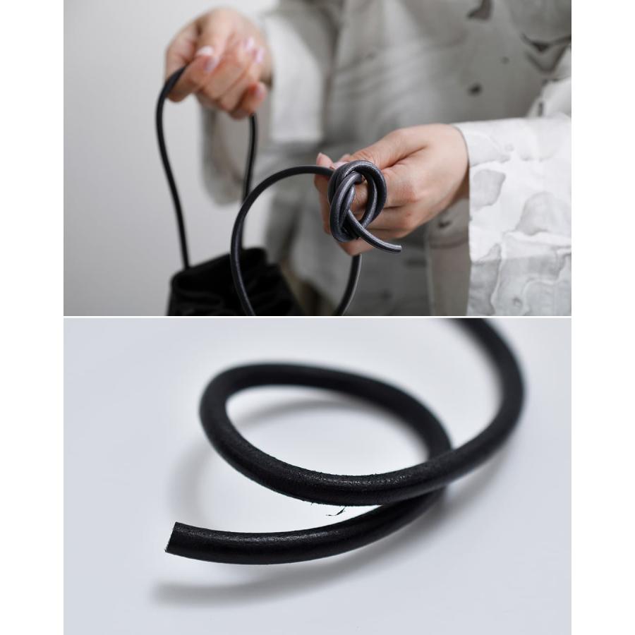 mormyrus（モルミルス） レザー 巾着 ハンドバッグ m077 レディース