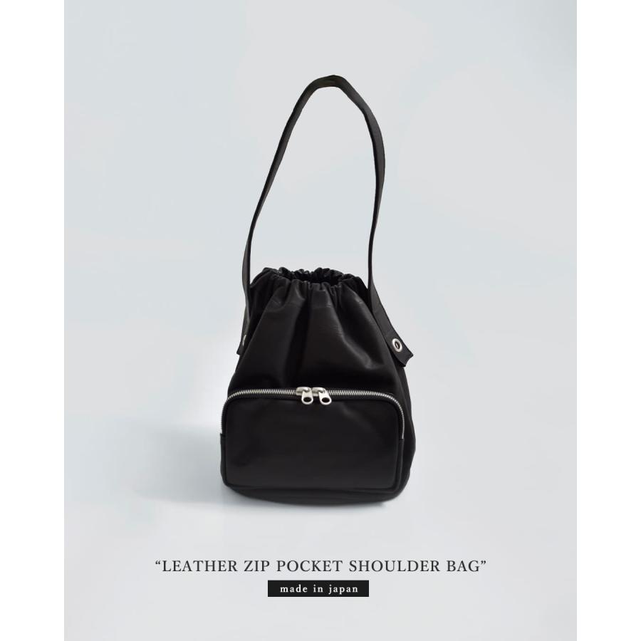 mormyrus（モルミルス） レザー ジップポケット ショルダー バッグ