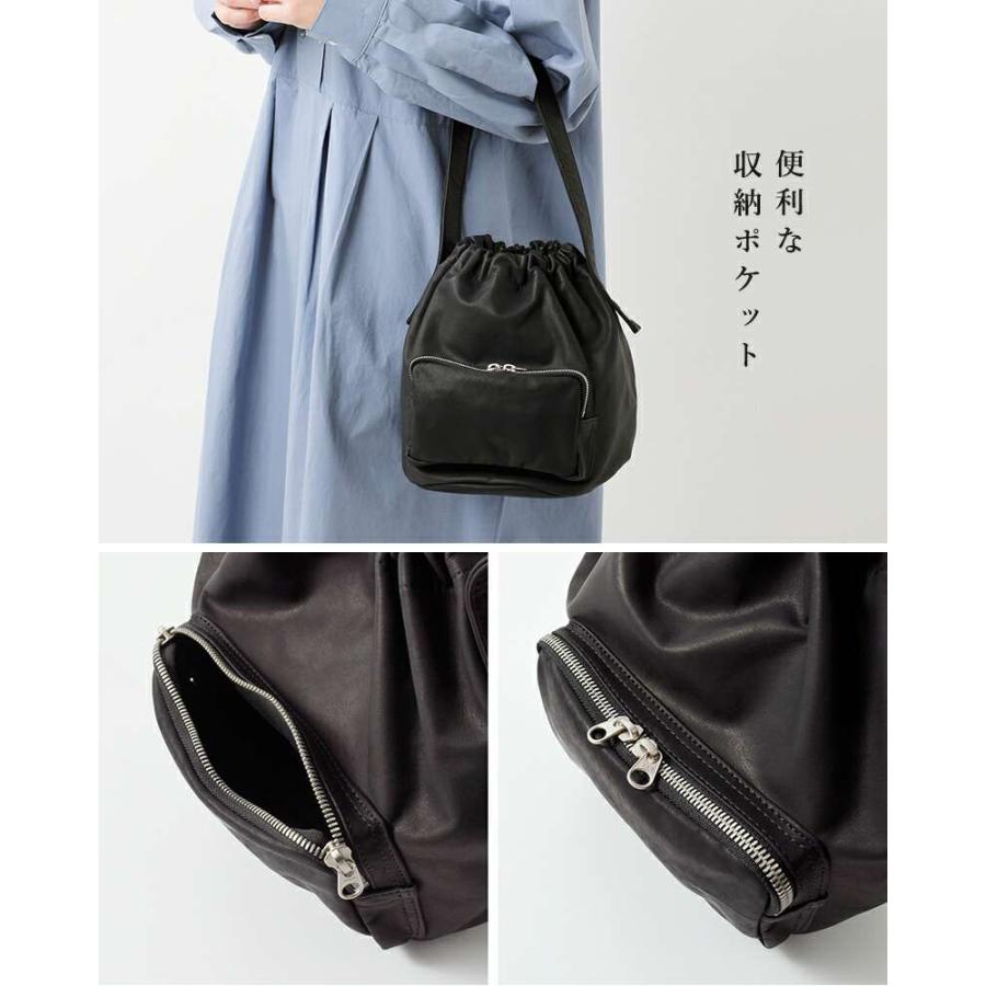 mormyrus（モルミルス） レザー ジップポケット ショルダー バッグ