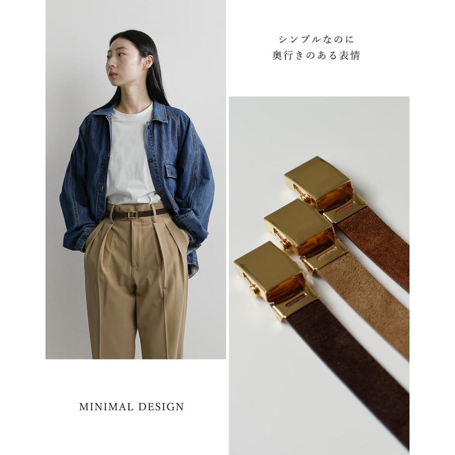 LEFIJE（レフィエ） カウスエードレザー GI ベルト Alaska m4689b