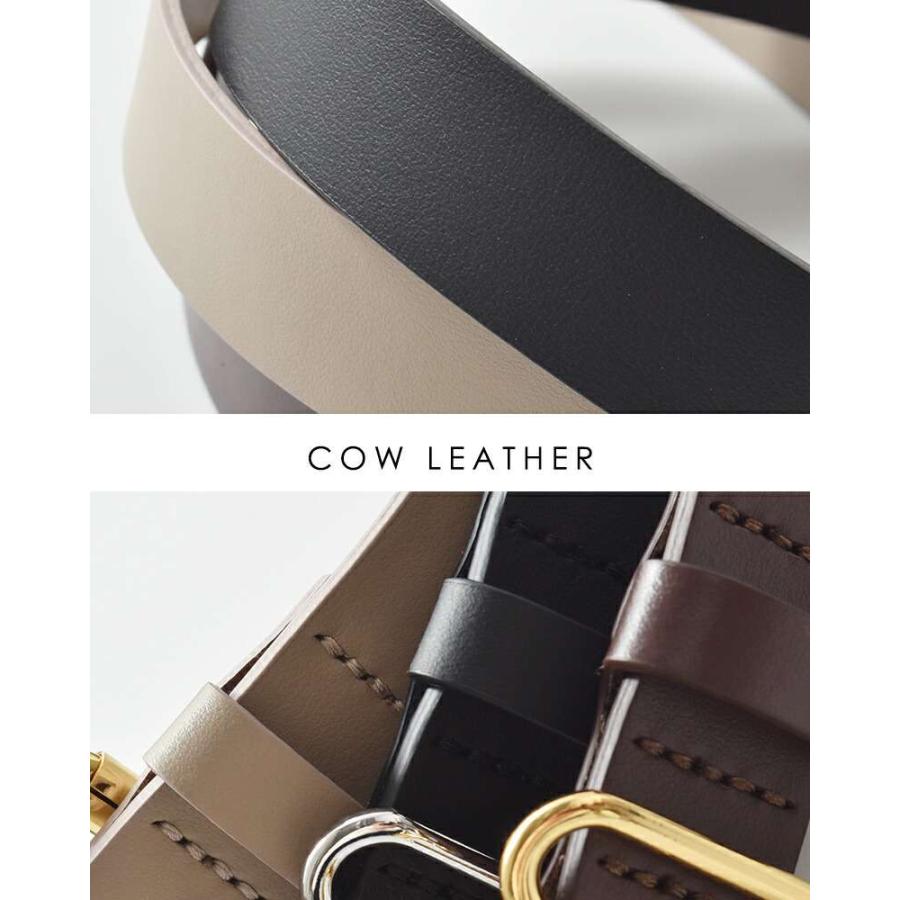 LEFIJE Tresor カウレザー ベルト LEFIJE｜カウレザー ベルト “Tresor” m4621a-tresor-rf - Piu di