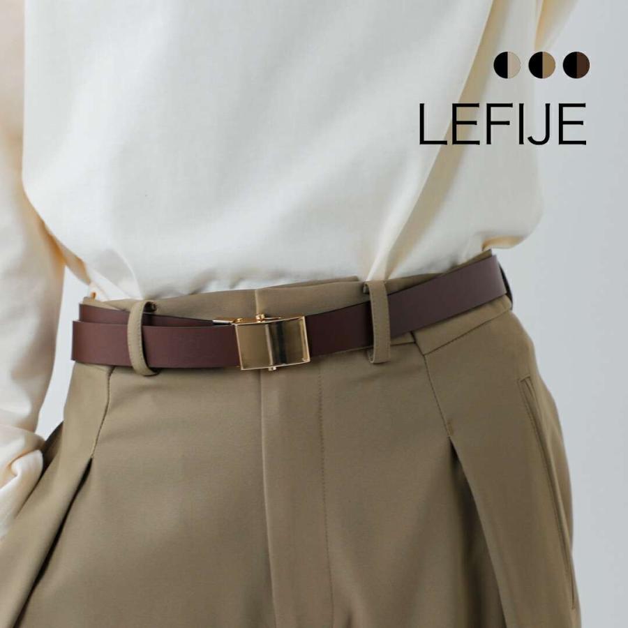 LEFIJE（レフィエ） スムースレザー ベルト RVS Tresor Alaska m5186a