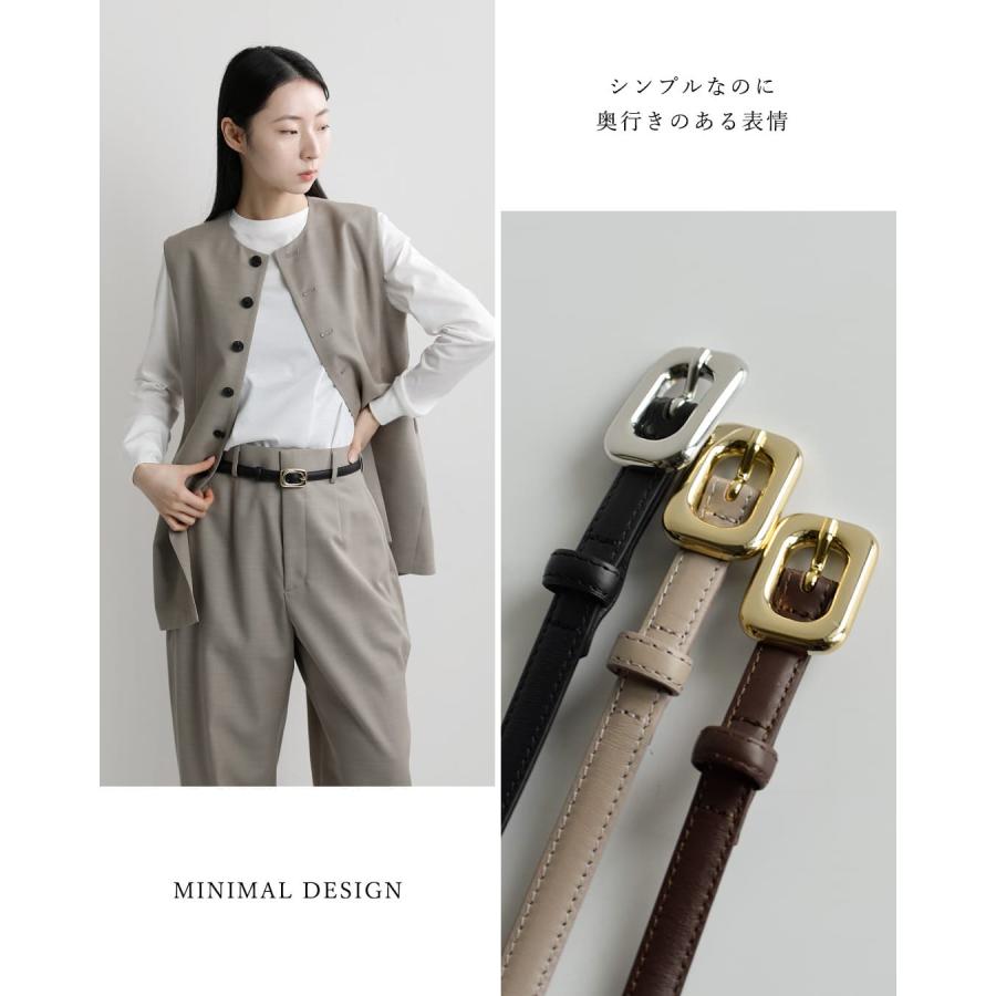 レフィエ LEFIJE  カウレザー ベルト Tresor m5241a レディース  春夏 2026ss新作の画像
