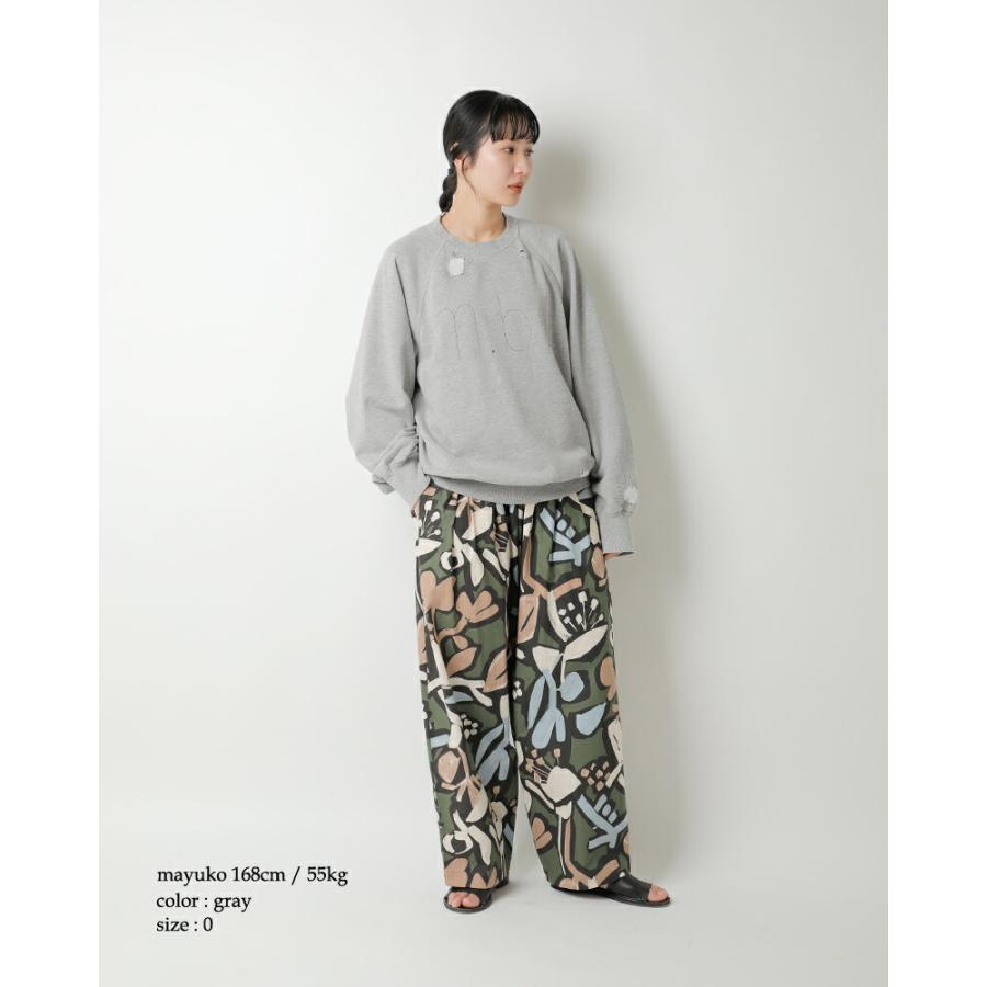 my beautiful landlet / マイビューティフルランドレット | 30/7度詰め 裏毛 クルーネック プルオーバー | 0 | レッド | レディース my beautiful landlet - my beautiful landlet / マイビューティフル
