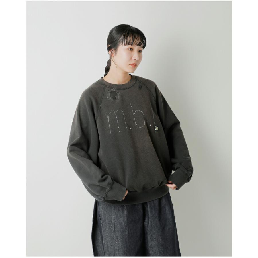 my beautiful landlet / マイビューティフルランドレット | 30/7度詰め 裏毛 クルーネック プルオーバー | 0 | レッド | レディース my beautiful landlet（マイビューティフルランドレット） My