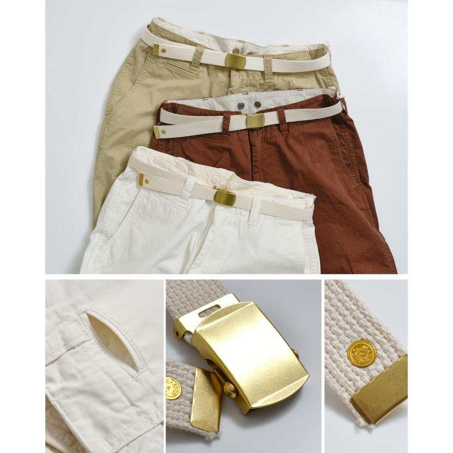 マスターアンドコー MASTER&Co. ベルト付き コットン チノパンツ mc076