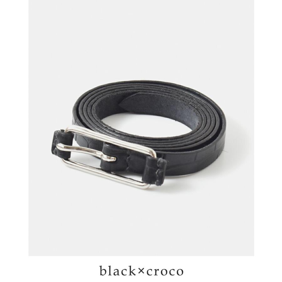 MASTER&Co（マスターアンドコー） MASTER&Co. 型押し レザー ベルト