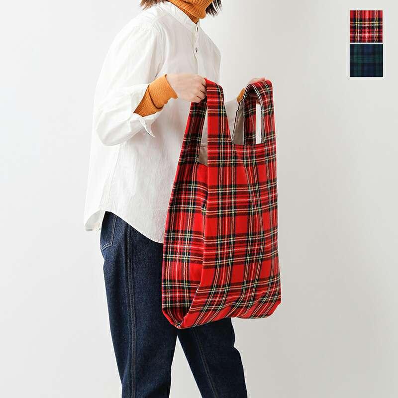 マスターアンドコー　レッドチェック バッグ MASTER&Co（マスターアンドコー） MASTER&Co. ウール タータンチェック