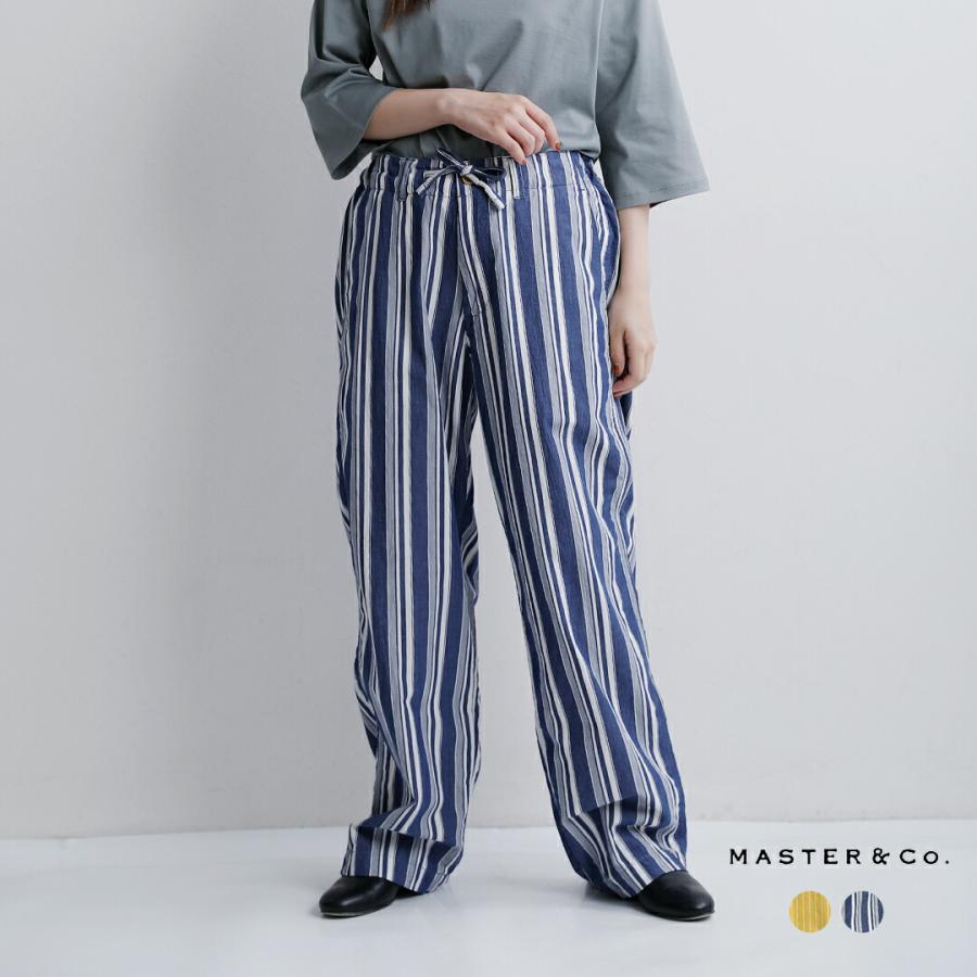 MASTER&Co. マスターアンドコー コットンストライプ ドローストリング