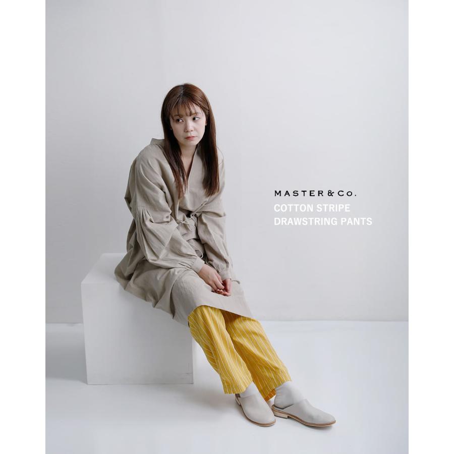 MASTER&Co. マスターアンドコー コットンストライプ ドローストリング