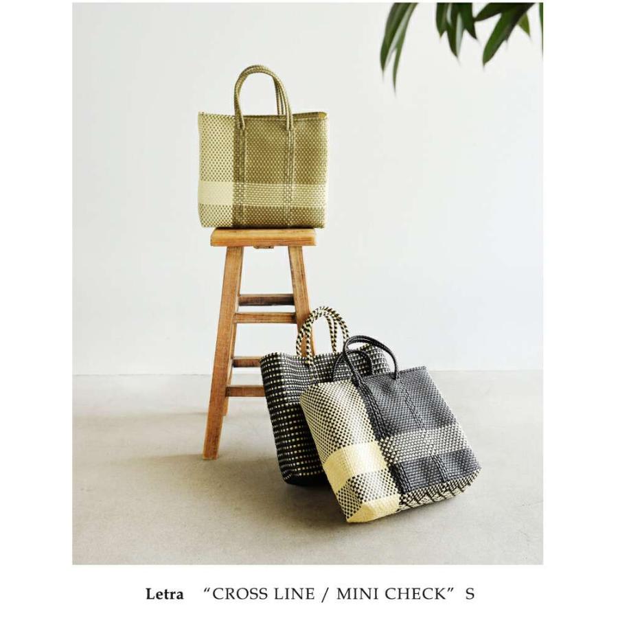 Letra（レトラ） メルカドバッグ S CROSS LINE MINI CHECK mcheck