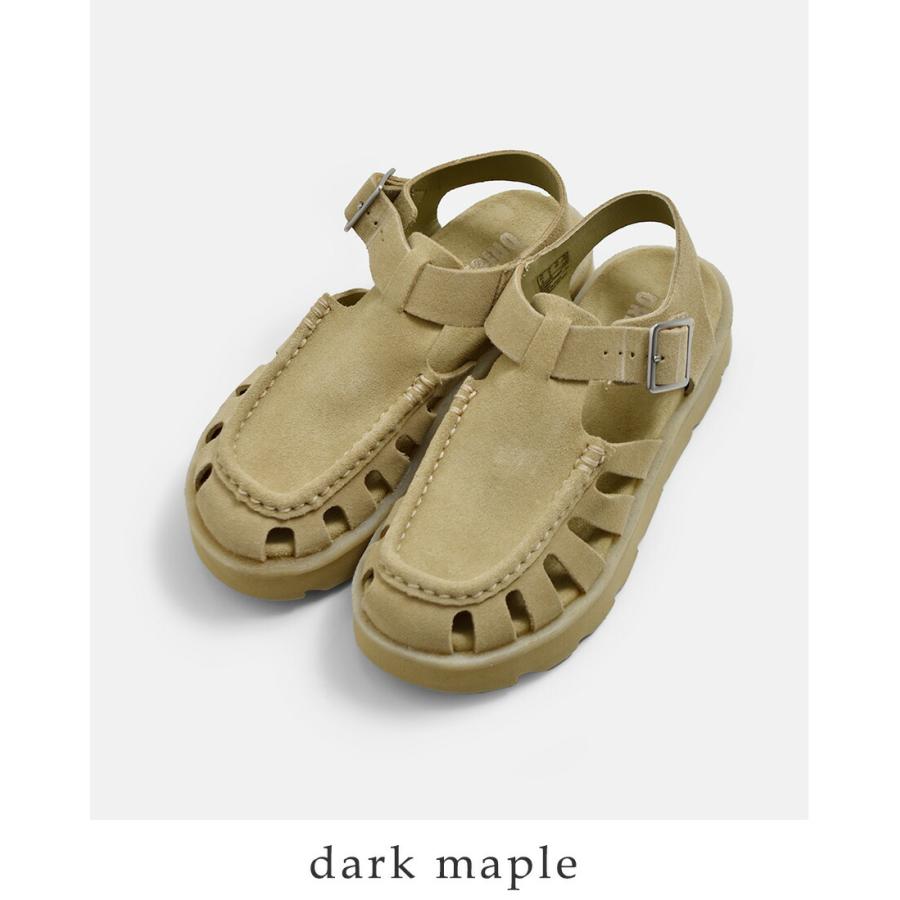 クラークス　CLARKS　ベルクロ　レザーサンダル Clarks（クラークス） レザー グルカサンダル meare-buckle レディース