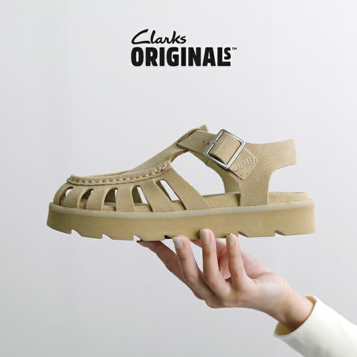 Clarks（クラークス） レザー グルカサンダル meare-buckle レディース