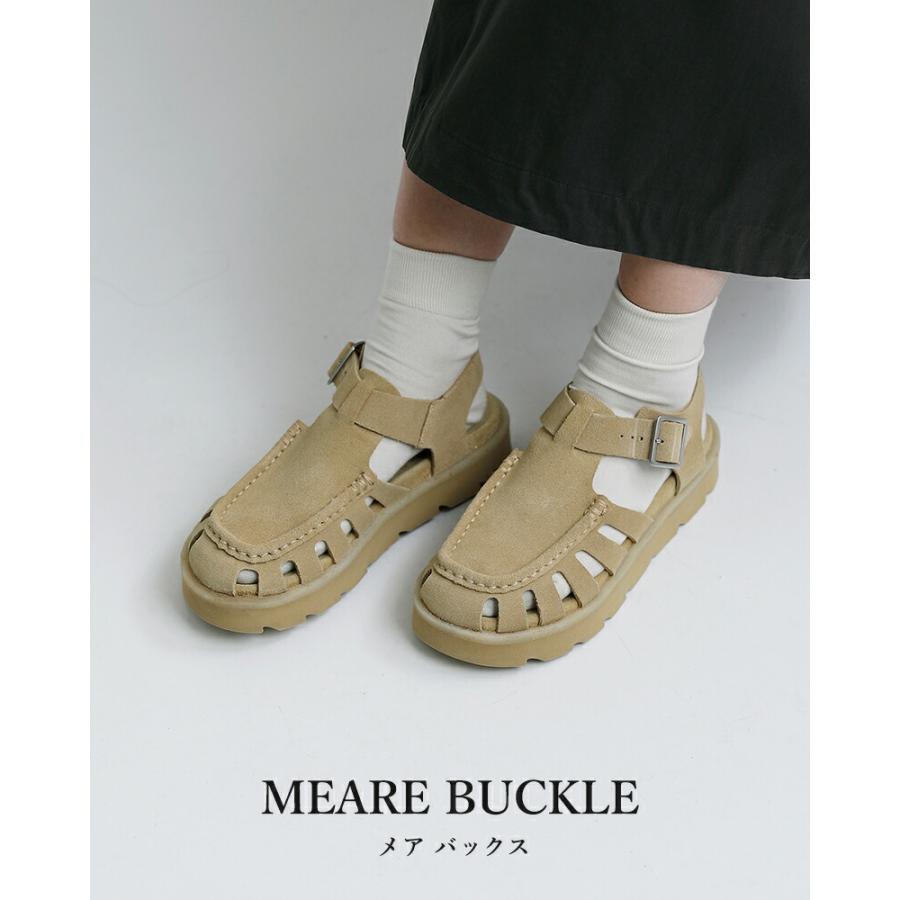 Clarks（クラークス） レザー グルカサンダル meare-buckle レディース