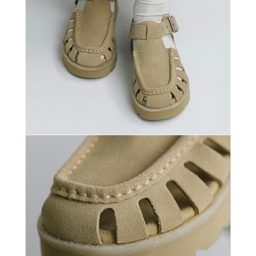 クラークス　CLARKS　ベルクロ　レザーサンダル Clarks（クラークス） サンダル Clarks/クラークス/Meare Mocc メンズ