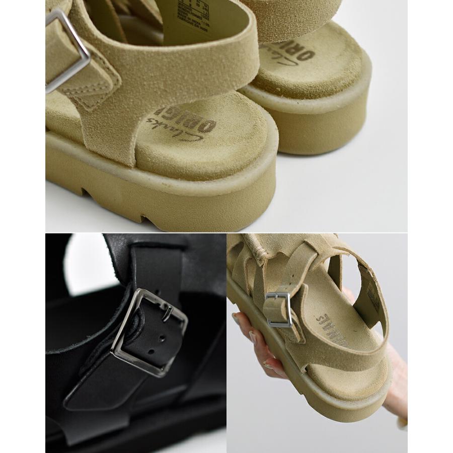 Clarks（クラークス） レザー グルカサンダル meare-buckle レディース