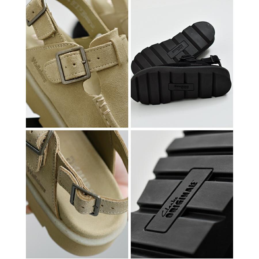 Clarks（クラークス） スエード バックベルト サンダル meare-easy
