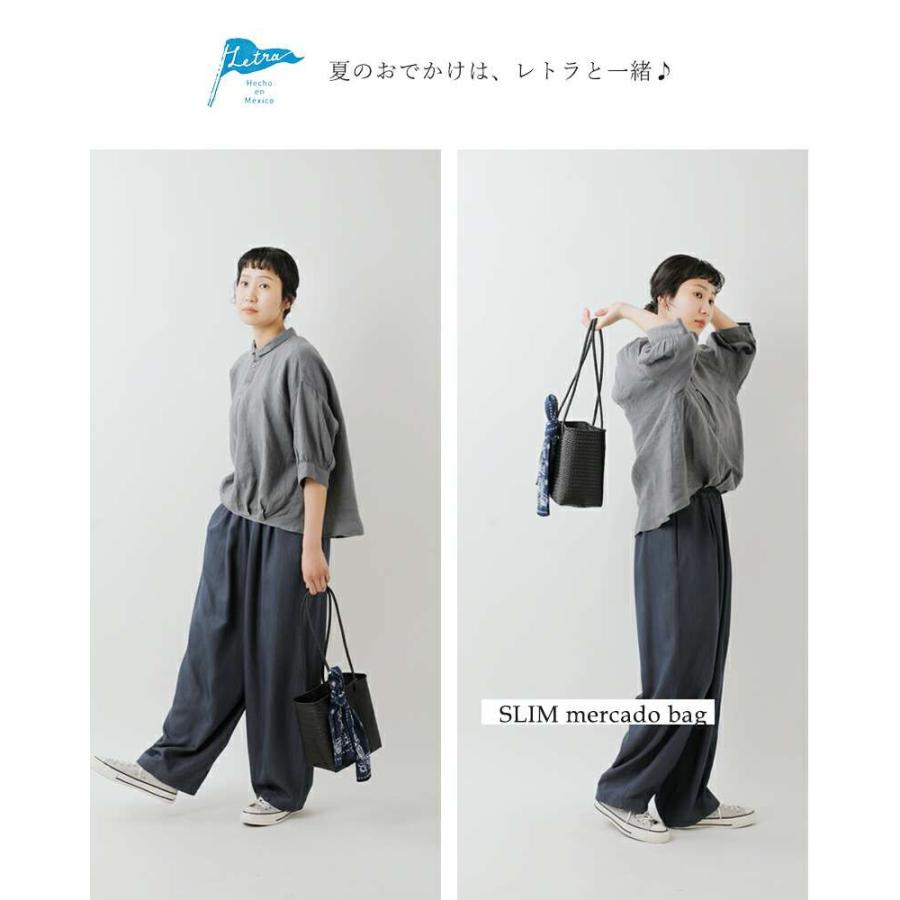 Letra（レトラ） メルカドバッグ スリムスタイル PLAIN MINI CHECK