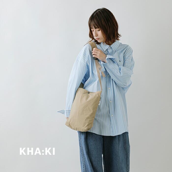 kha:ki（カーキ） 撥水 リップストップ バーチカル ショルダーバッグ