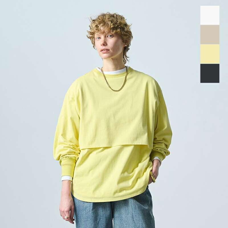 カーキ Tシャツ kha:ki  コットン レイヤード 長袖 プルオーバー “LAYRED TOP” mil25fcs3462  ☆☆ クーポン対象 kha:ki（カーキ） セール【30%OFF】カーキ kha;ki コットン レイヤード