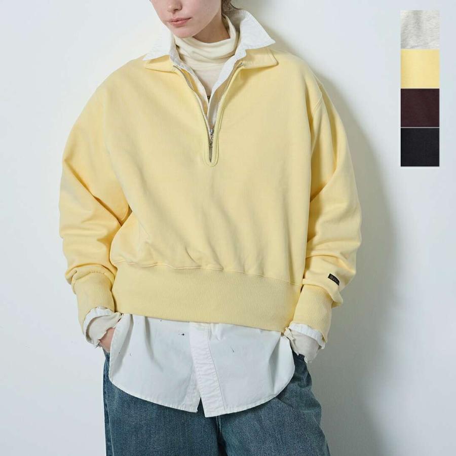 kha:ki カーキ ハーフジップ スウェット シャツ HALF ZIP SWEAT SHIRTS