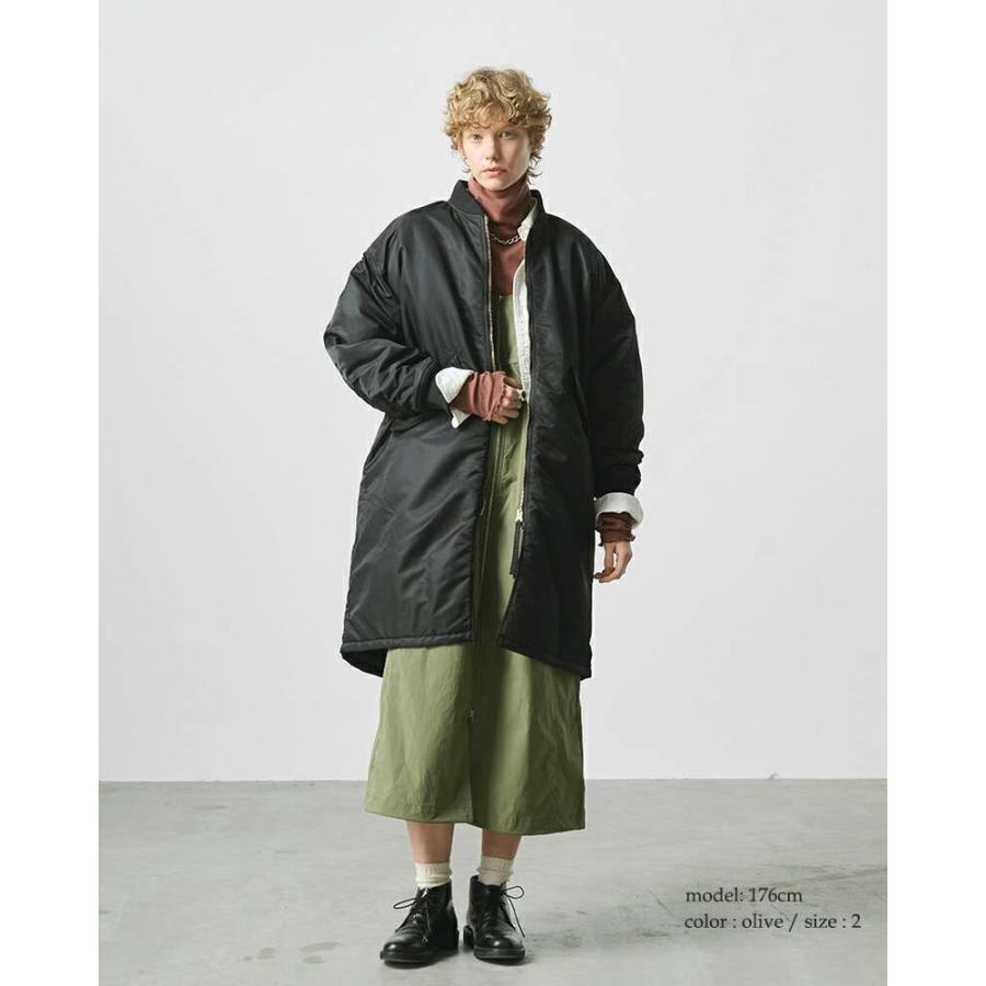 kha:ki カーキ ミリタリー ロング MA-1 ジャケット LONG