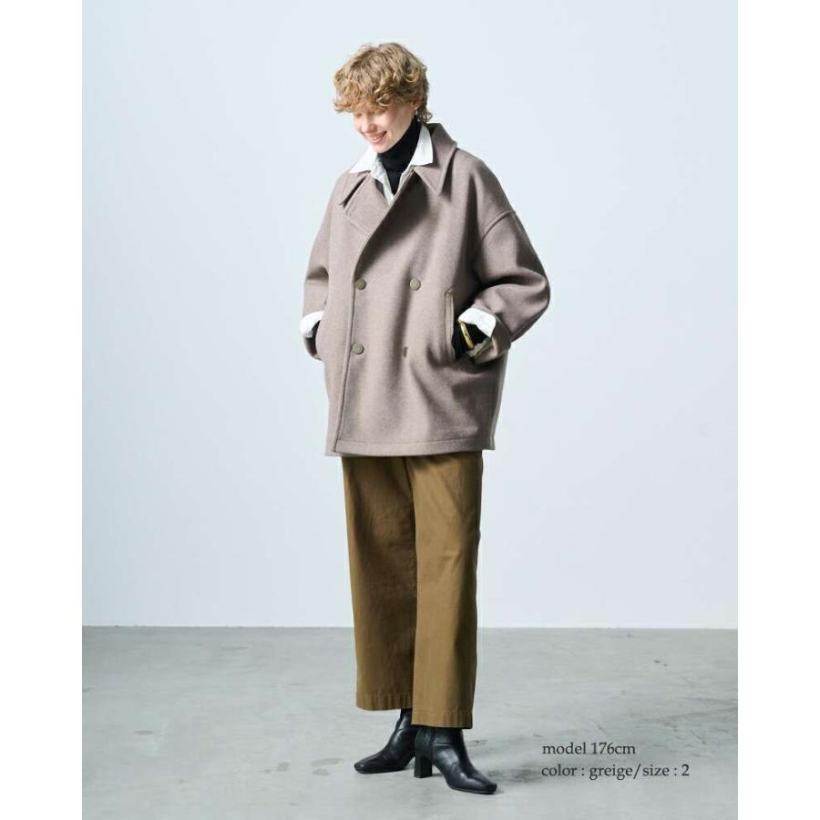 kha:ki（カーキ） 圧縮ニット コクーン Pコート COCOON PEA-COAT