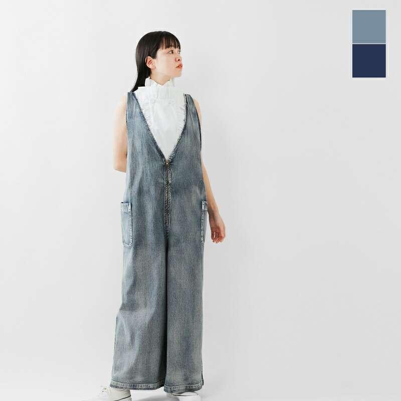 kha:ki 【40%OFF】カーキ 8oz 綿麻デニム ヴィンテージ加工 V
