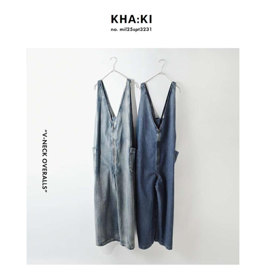kha:ki 【40%OFF】カーキ 8oz 綿麻デニム ヴィンテージ加工 V