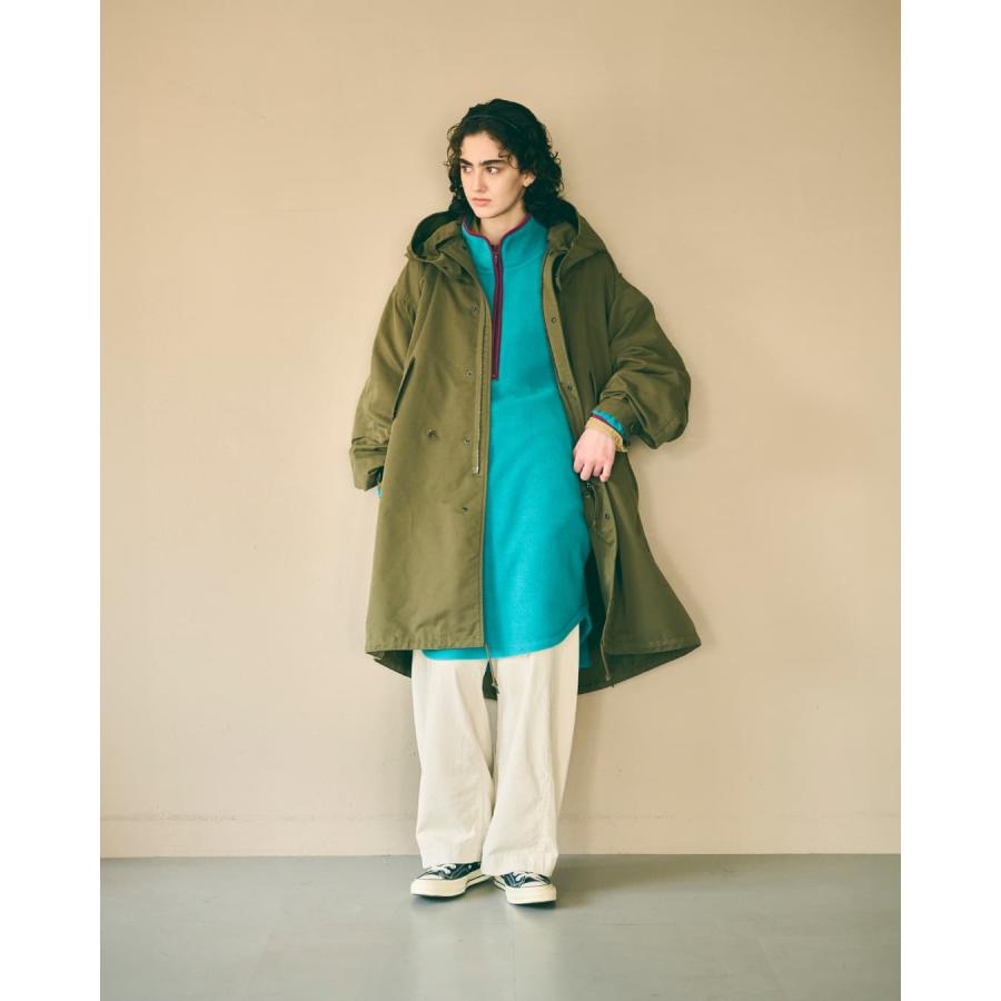 kha:ki（カーキ） フリース ハーフジップ ロングプルオーバー HALF ZIP