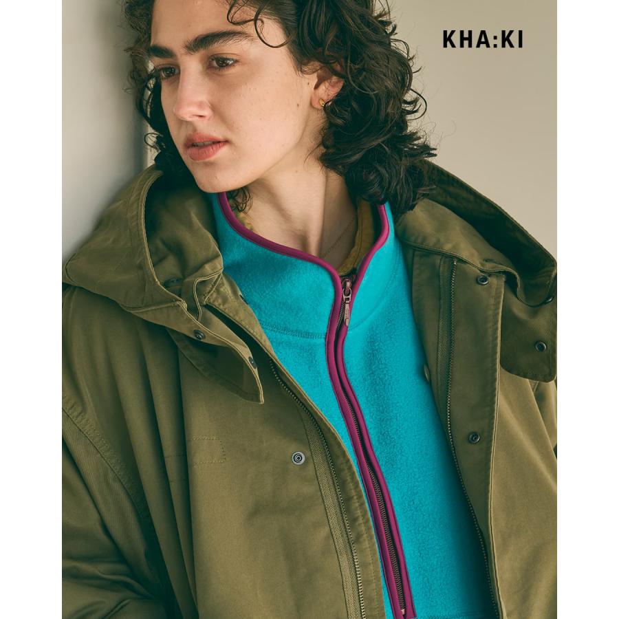 kha:ki（カーキ） フリース ハーフジップ ロングプルオーバー HALF ZIP
