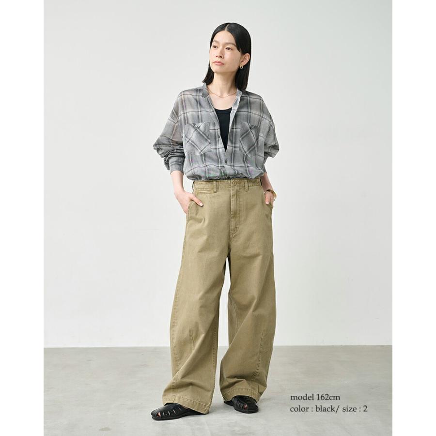 トップス andequal sheer pattern knit KHAKI sheer pattern knit – andequal