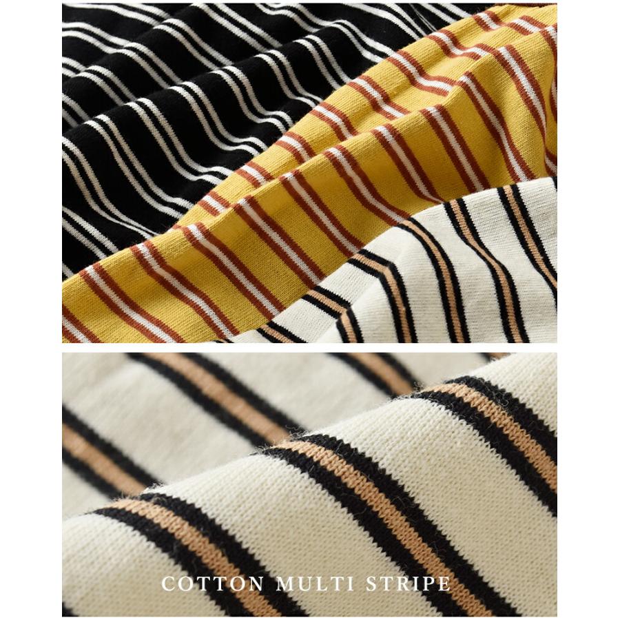 カーキ kha:ki コットンマルチボーダー 前後2way ノースリーブ カットソー MULTI STRIPED SLEEVELESS TOP mil26hcs3482 レディース 2026ss新作【クーポン対象】_16