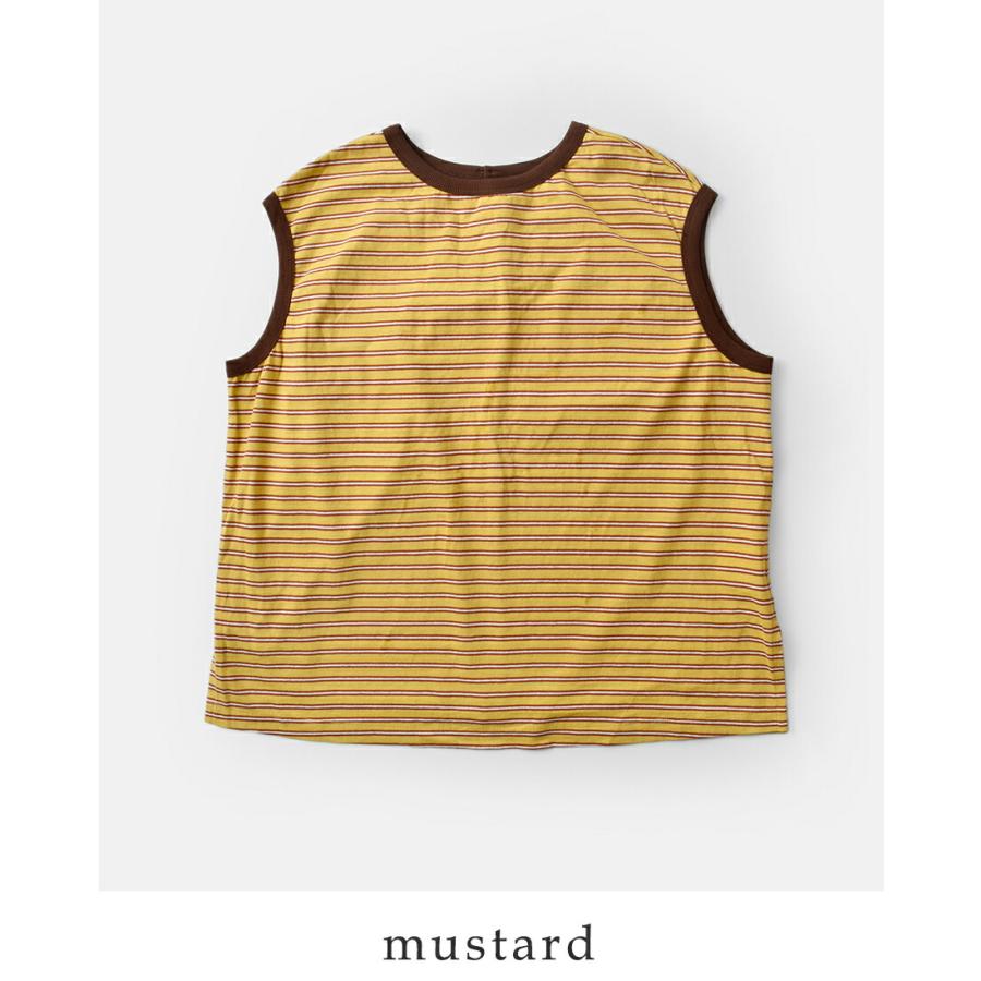 カーキ kha:ki コットンマルチボーダー 前後2way ノースリーブ カットソー MULTI STRIPED SLEEVELESS TOP mil26hcs3482 レディース 2026ss新作【クーポン対象】_19