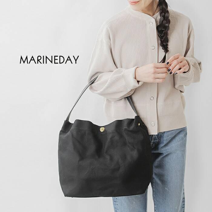 MARINE DAY マリンデイ リネン帆布パラフィン×栃木レザーミニトートバック mini fish minifish-linen｜aranciato｜04