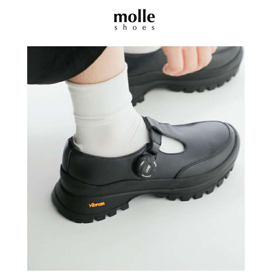 molle shoes（モールシューズ） 撥水 カウレザー Tストラップ フリー