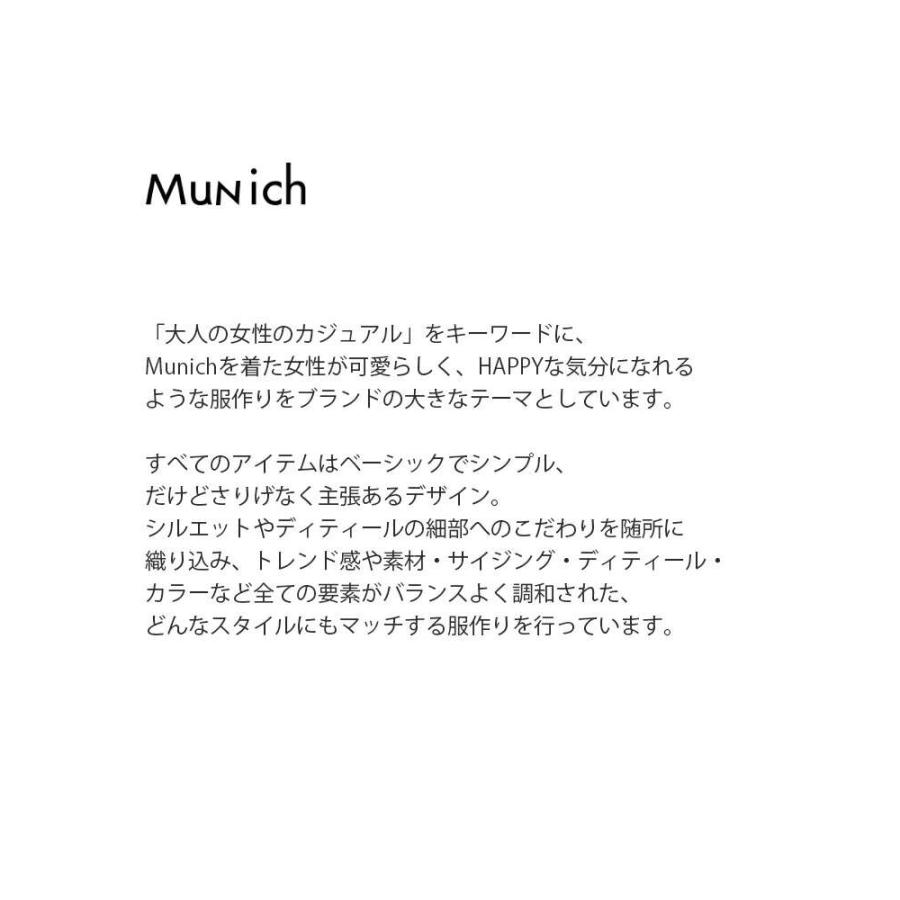 Munich（ミューニック） コットン シアー ストレッチ リブ クルー